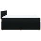 Preview: Boxspringbett mit Matratze Schwarz 160x200 cm Stoff