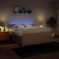 Preview: Boxspringbett mit Matratze Creme 200x200 cm Stoff