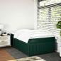 Preview: Boxspringbett mit Matratze Dunkelgrün 120x190 cm Samt
