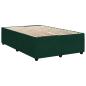 Preview: Boxspringbett mit Matratze Dunkelgrün 120x190 cm Samt