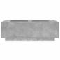 Preview: Couchtisch mit Infinity-LED Betongrau 116x69x40 cm