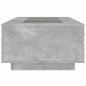 Preview: Couchtisch mit Infinity-LED Betongrau 116x69x40 cm