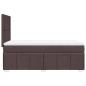 Preview: Boxspringbett mit Matratze Dunkelbraun 80x200 cm Stoff