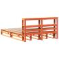 Preview: Massivholzbett ohne Matratze Wachsbraun 140x200 cm Kiefernholz