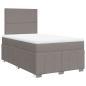 Preview: Boxspringbett mit Matratze Taupe 120x190 cm Stoff