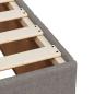 Preview: Boxspringbett mit Matratze Taupe 120x190 cm Stoff