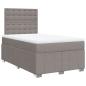 Preview: Boxspringbett mit Matratze Taupe 120x190 cm Stoff
