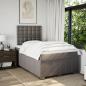 Preview: Boxspringbett mit Matratze Taupe 120x190 cm Stoff