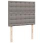 Preview: Boxspringbett mit Matratze Taupe 120x190 cm Stoff