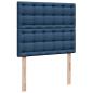 Preview: Boxspringbett mit Matratze Blau 120x190 cm Stoff