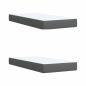 Preview: Boxspringbett mit Matratze Dunkelgrau 200x200 cm Stoff