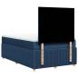 Preview: Boxspringbett mit Matratze Blau 120x190 cm Stoff