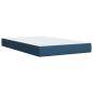 Preview: Boxspringbett mit Matratze Blau 120x190 cm Stoff