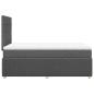 Preview: Boxspringbett mit Matratze Dunkelgrau 120x190 cm Stoff