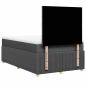 Preview: Boxspringbett mit Matratze Dunkelgrau 120x190 cm Stoff