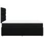 Preview: Boxspringbett mit Matratze Schwarz 120x190 cm Stoff