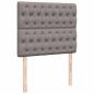 Preview: Boxspringbett mit Matratze Taupe 120x190 cm Stoff