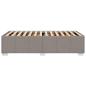 Preview: Bettgestell Taupe 80x200 cm Stoff