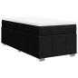 Preview: Boxspringbett mit Matratze Schwarz 90x190 cm Stoff