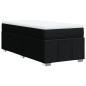 Preview: Boxspringbett mit Matratze Schwarz 90x190 cm Stoff