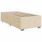 Preview: Boxspringbett mit Matratze Creme 100x200 cm Stoff