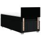 Preview: Boxspringbett mit Matratze Schwarz 80x200 cm Stoff