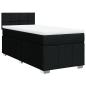 Preview: Boxspringbett mit Matratze Schwarz 90x190 cm Stoff