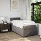 Preview: Boxspringbett mit Matratze Taupe 90x190 cm Stoff