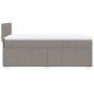 Preview: Boxspringbett mit Matratze Taupe 90x190 cm Stoff
