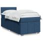 Preview: ARDEBO.de - Boxspringbett mit Matratze Blau 90x200 cm Stoff