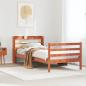 Preview: ARDEBO.de - Massivholzbett ohne Matratze Wachsbraun 100x200 Kiefernholz