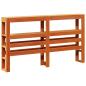 Preview: Massivholzbett ohne Matratze Wachsbraun 140x190 cm Kiefernholz