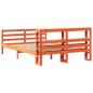 Preview: Massivholzbett ohne Matratze Wachsbraun 140x190 cm Kiefernholz