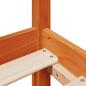 Preview: Massivholzbett ohne Matratze Wachsbraun 140x190 cm Kiefernholz