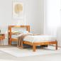 Preview: ARDEBO.de - Massivholzbett ohne Matratze Wachsbraun 90x200 Kiefernholz