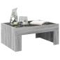 Preview: Couchtisch mit Infinity-LED Grau Sonoma 70x50x30 cm