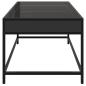 Preview: Couchtisch mit Infinity-LED Schwarz 70x50x41 cm