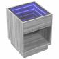 Preview: Couchtisch mit Infinity-LED Grau Sonoma 40x40x50 cm