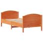 Preview: Massivholzbett ohne Matratze Wachsbraun 90x190 cm Kiefernholz
