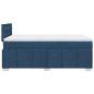 Preview: Boxspringbett mit Matratze Blau 120x190 cm Stoff