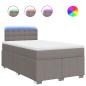 Preview: Boxspringbett mit Matratze Taupe 120x190 cm Stoff