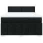 Preview: Boxspringbett mit Matratze Schwarz 140x200 cm Stoff
