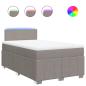 Preview: Boxspringbett mit Matratze Taupe 120x190 cm Stoff