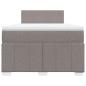 Preview: Boxspringbett mit Matratze Taupe 120x190 cm Stoff