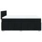 Preview: Boxspringbett mit Matratze Schwarz 140x190 cm Stoff