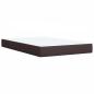 Preview: Boxspringbett mit Matratze Dunkelbraun 120x190 cm Stoff