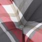 Preview: Palettenkissen Rot Kariert 58x58x10 cm Stoff