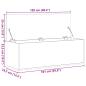 Preview: Truhe Sonoma-Eiche 102x35x35 cm Holzwerkstoff