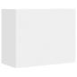 Preview: Wandregal Weiß 75x35x60 cm Holzwerkstoff
