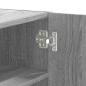 Preview: Wandregal Grau Sonoma 75x35x60 cm Holzwerkstoff